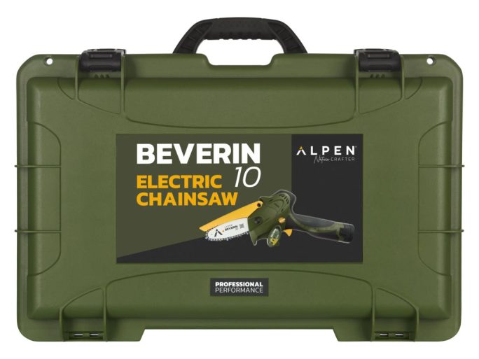 Alpen Beverin 10 NAKED akkumulátoros láncfűrész kofferben, akkumulátor nélkül, tartozékkészlettel