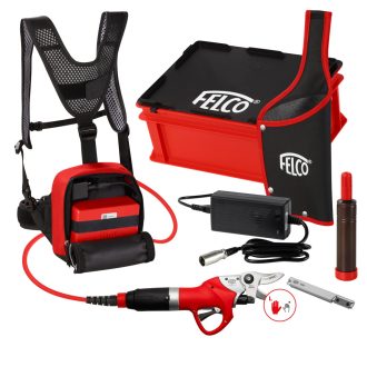 Felco 802G+ elektromos metszőolló nagyobb akkumulátorral, 30 mm-es vágóteljesítménnyel