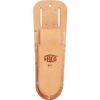 FELCO 911 övtok dupla tartóval, valódi bőr, metszőolló és összecsukható fűrész együtt, 285 mm