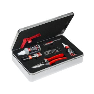 Felco 933 szervizdoboz komplett Felco 2 metszőollóval, pótpengével és ápolószerekkel