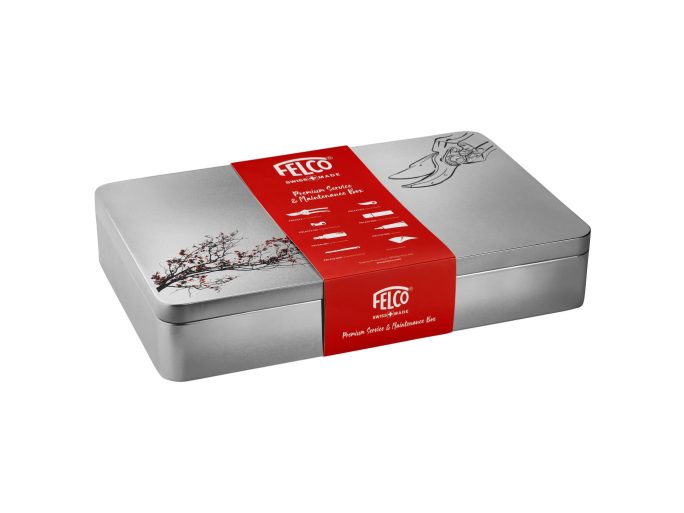 Felco 933 szervizdoboz komplett Felco 2 metszőollóval, pótpengével és ápolószerekkel