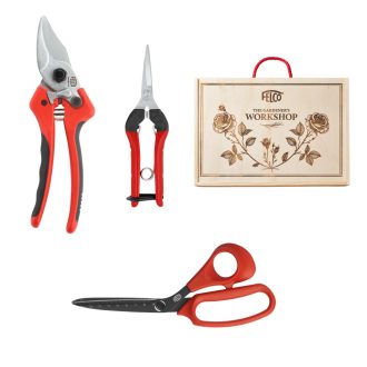 Felco 935-B virágos készlet metszőollóval, általános kerti ollóval és precíziós ollóval