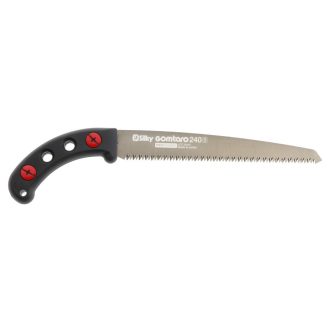 Silky Gomtaro 240-8 merev pengéjű japán húzófűrész egyenes 240 mm-es pengével, tokkal és gumi markolattal