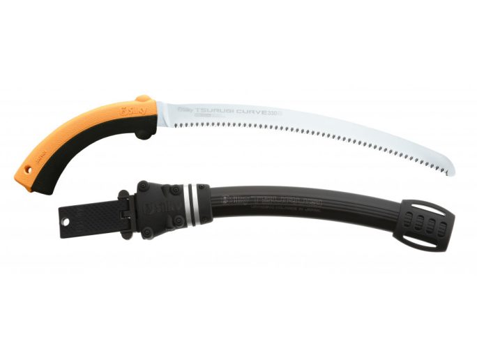 Silky Tsurugi Curve 330-10 nagy ívelt pengéjű húzófűrész közepes fogazattal és revolvermarkolattal