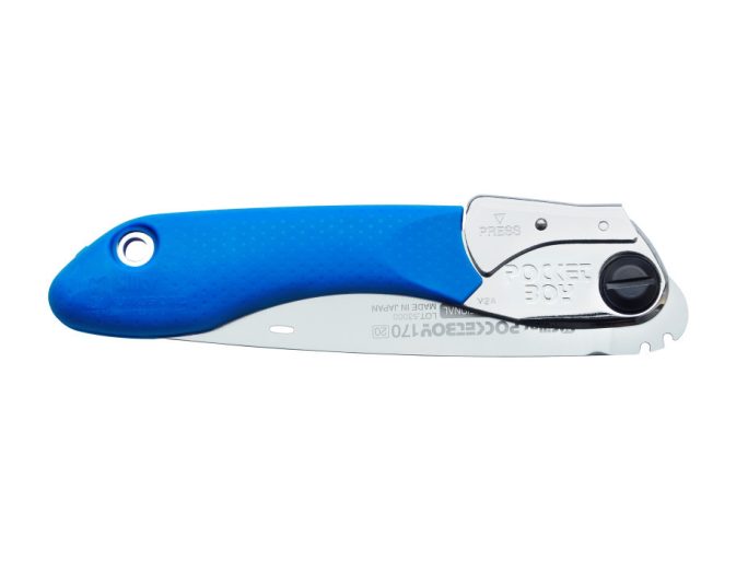 Silky Pocketboy 170-20 blue összecsukható zsebfűrész finom fogazattal és 0,9 mm-es vágási réssel