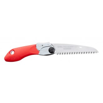 Silky Pocketboy 130-8 red összecsukható zsebfűrész nagy fogazattal, kihajtott 130 mm-es pengével
