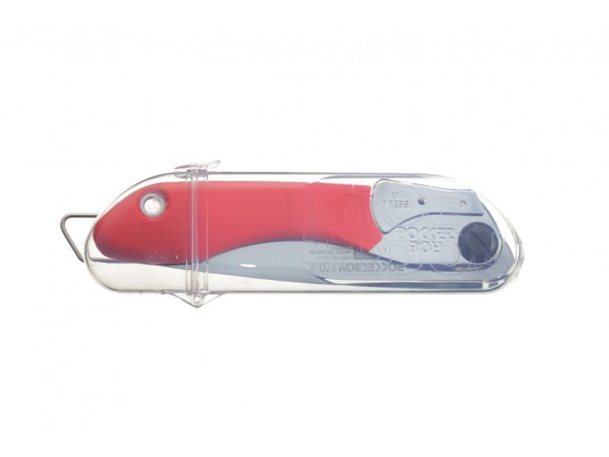 Silky Pocketboy 170-8 red összecsukható zsebfűrész nagy fogazattal, friss ághoz, 170 mm-es pengével