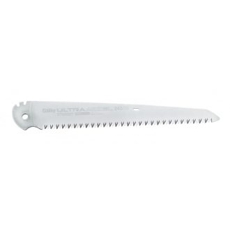 Silky Ultra Accel Straight gyári cserepenge, 240 mm-es egyenes lap nagy fogazattal, króm felülettel