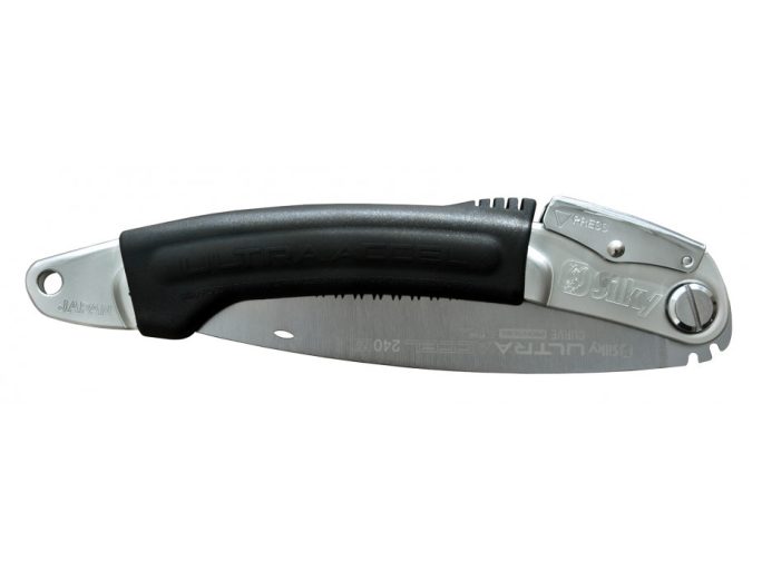 Silky Ultra Accel Curve 240-7.5 hajlított fűrész ívelt pengével, nagy gumi markolattal, fej fölötti munkához
