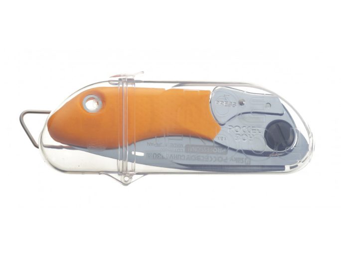 Silky Pocketboy Curve 130-8 ívelt pengéjű összecsukható zsebfűrész, váll fölötti vágáshoz