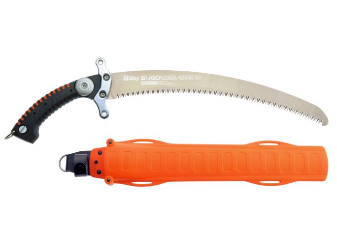 Silky Sugowaza 420-6.5 fűrész extra keresztvédős markolattal, 420 mm-es ívelt pengével