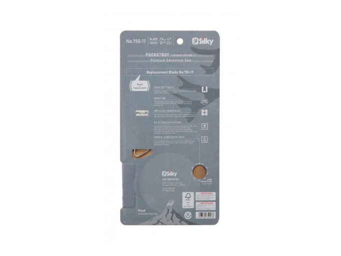 Silky Pocketboy Professional Outback Edition összecsukható fűrész fekete bevonatú pengével és kompozit markolattal