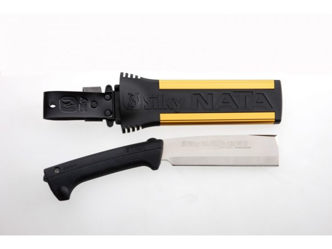 Silky NATA 150 mm dupla élű fejsze Genki gumi markolattal, kovácsolt SKS-51 acél pengével