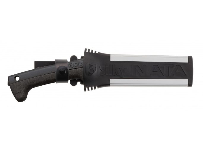 Silky NATA 180 mm dupla élű fejsze 750 grammos kovácsolt pengével és Genki gumi markolattal