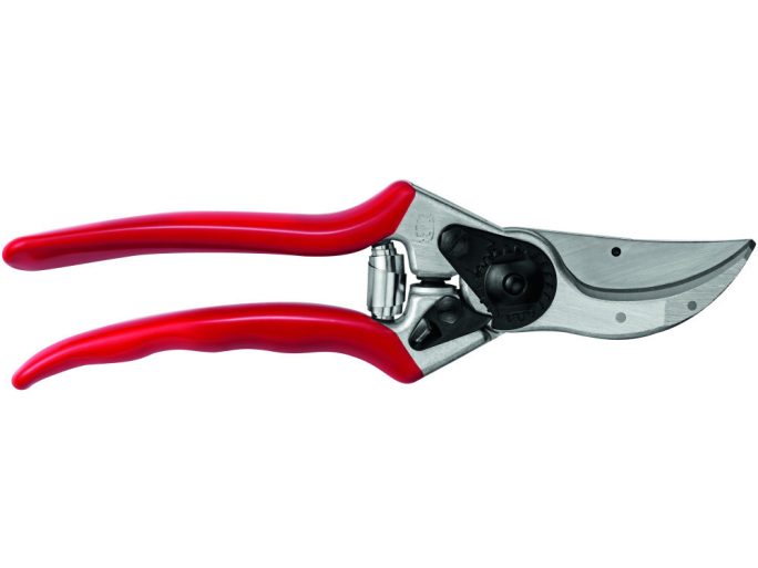 FELCO 2 metszőolló és FELCO 905 élező együtt, alapmodell multifunkciós élezővel