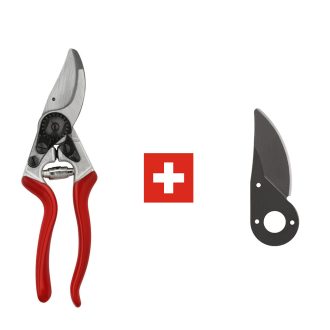 FELCO 8 metszőolló és F-Tech 7/3 pótpenge együtt, tartalék vágóél a szezonra