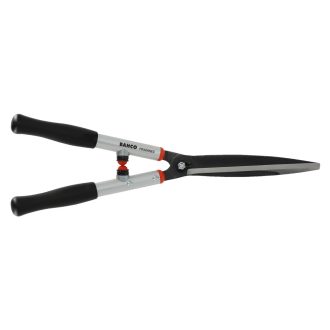 Bahco P54-SL-20 kétkezes sövénynyíró olló szögben álló vágófejjel, sima 180 mm-es pengével, alumínium nyéllel